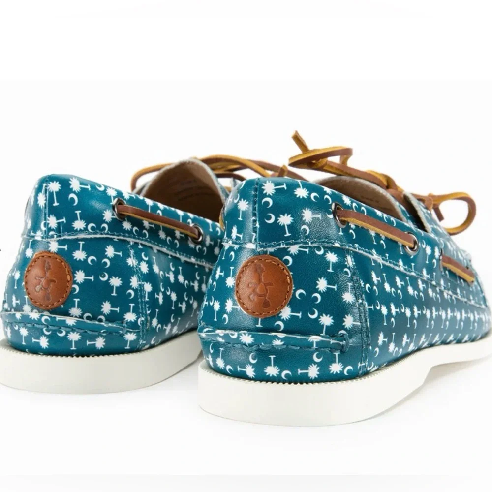 FROATS CHARLESTON BLUES BOAT SHOE Size 9